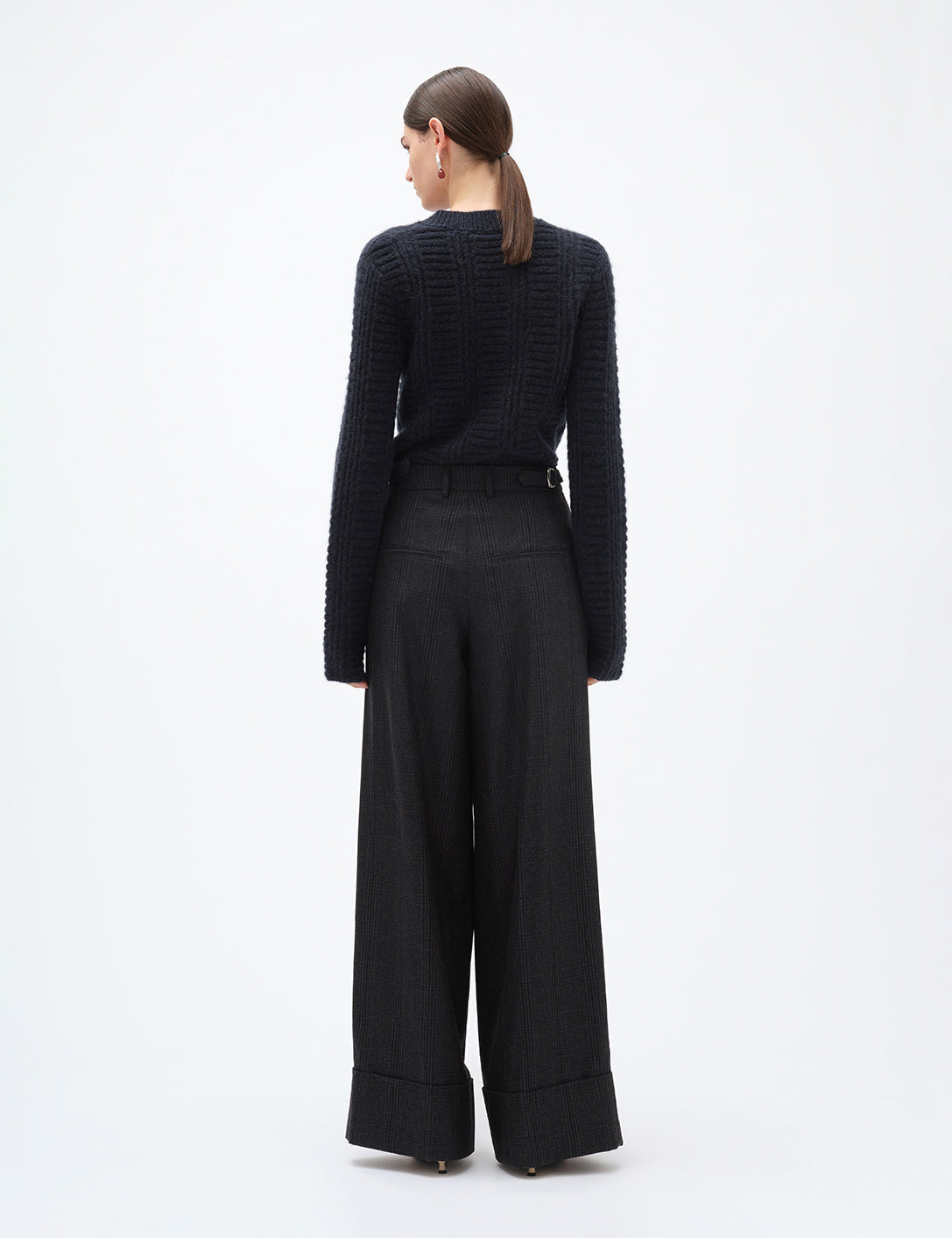 パンツ REMAIN BIRGER CHRISTENSEN WIDE SUITING PANT (502322 100) Wide Suiting Pants Brown - REMAIN Birger Christensen