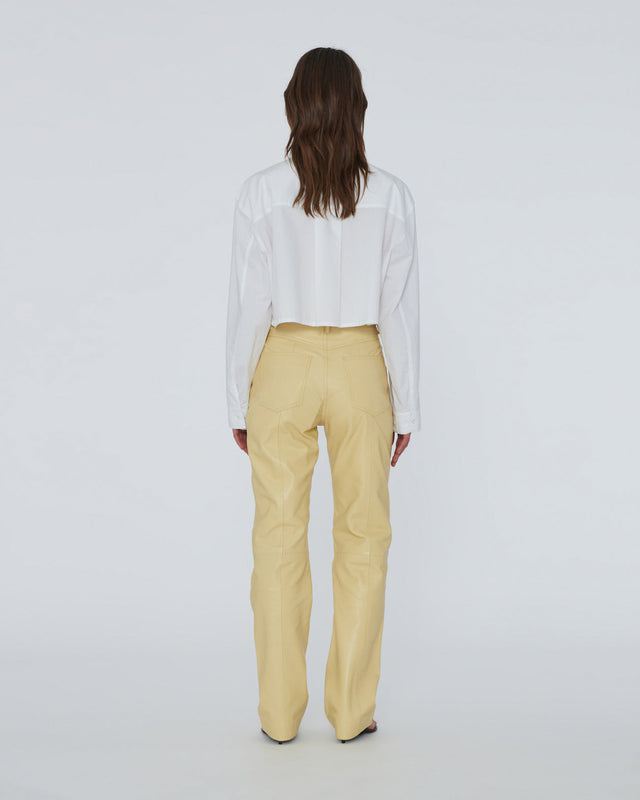 REMAIN Birger Christensen - Straight Leather Pants