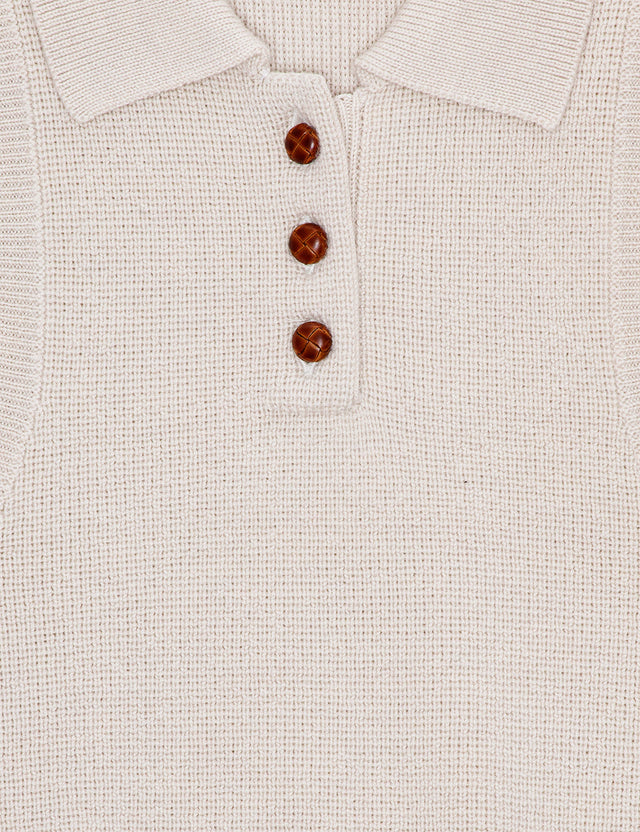 REMAIN - Knitted Polo Top