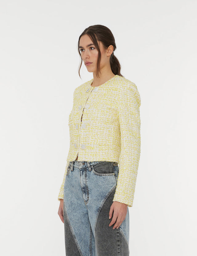 ROTATE - Boucle Cropped Jacket