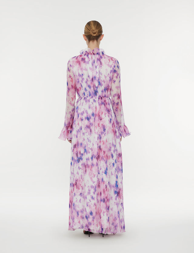 rotate chiffon maxi dress Chiffon Midi Dress