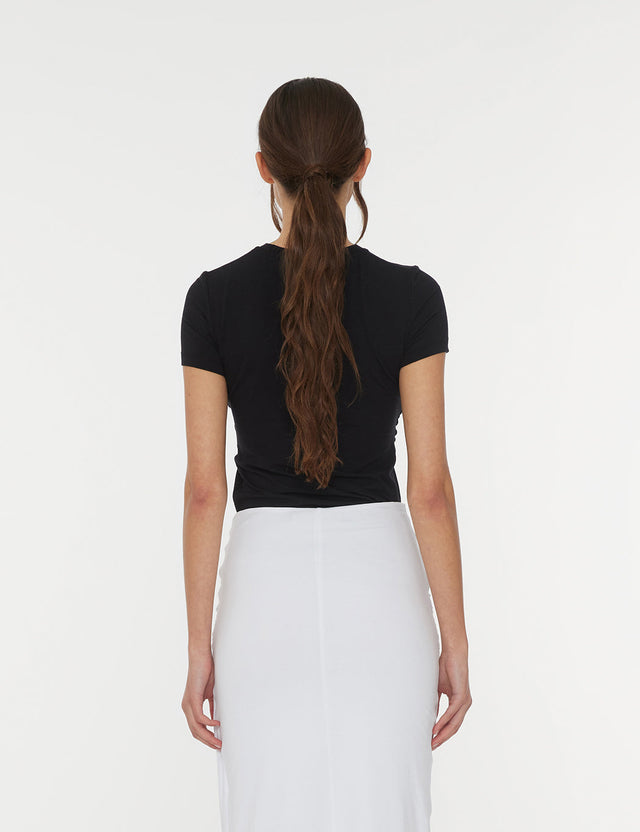 ROTATE Birger Christensen - Fitted Twisted T-Shirt