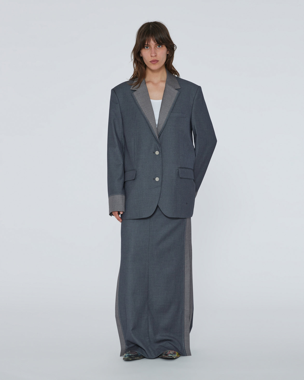 Two color blazer cheap