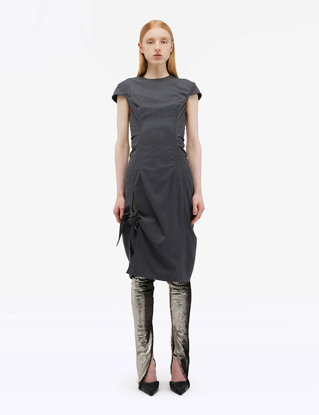 REMAIN - Knotted Suiting Dress
