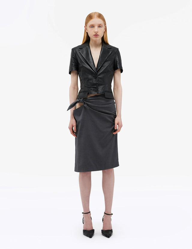 REMAIN - Tied Suiting Skirt