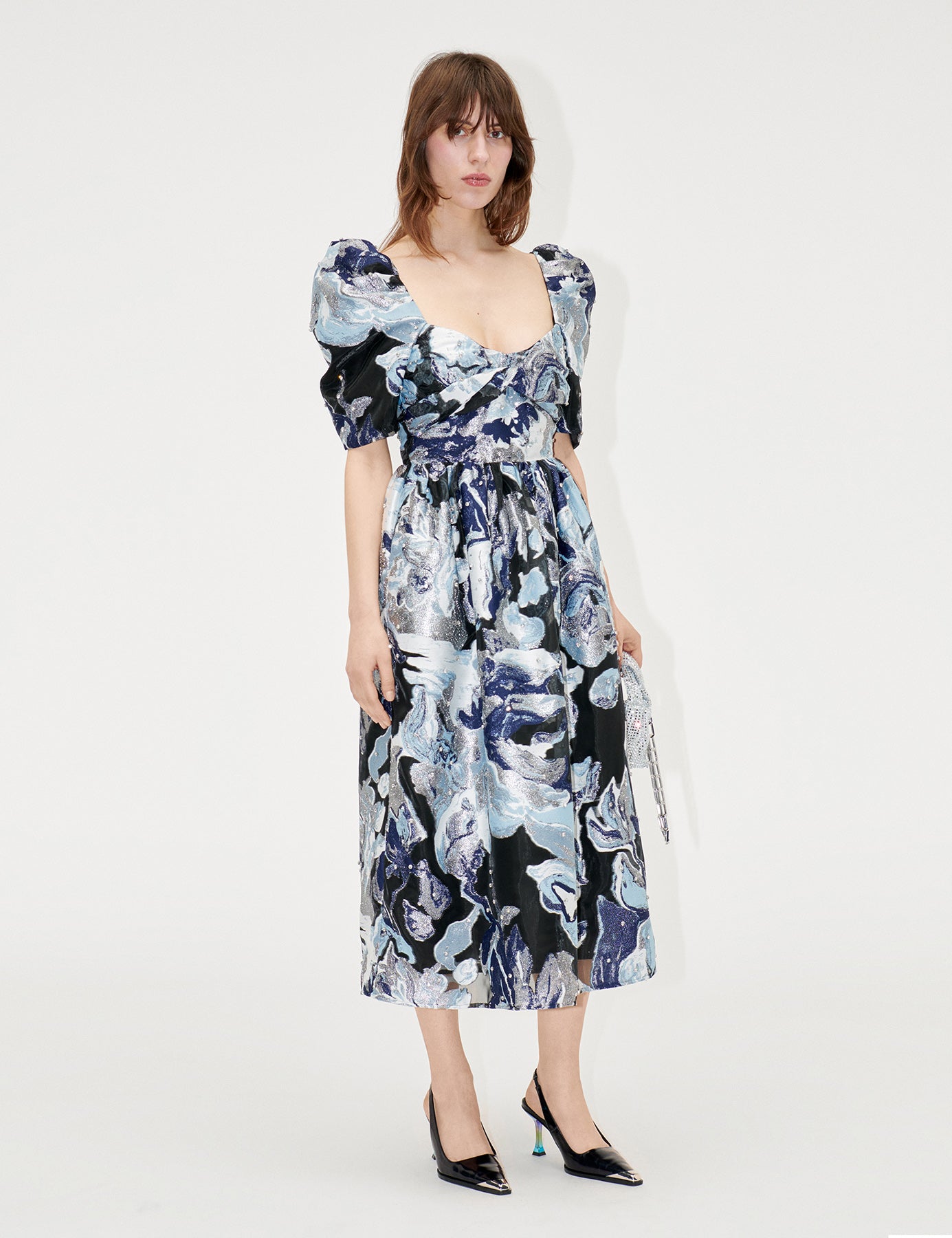 ワンピース STINE GOYA Organza llics Dress Stine Goya - Everleigh Organza Jacquard Dress – projectscandinavia